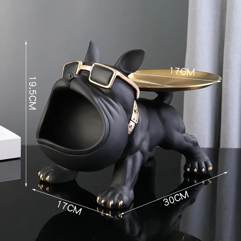 BulldogVault – Resin Dog Statue with Storage