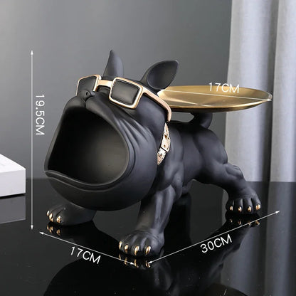 BulldogVault – Resin Dog Statue with Storage