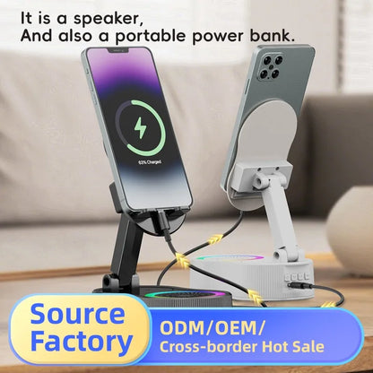 AuraAmp – Smart RGB Bluetooth Speaker and Phone Stand
