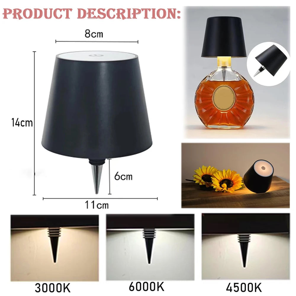 LumiBottle – Rechargeable LED Table Lamp