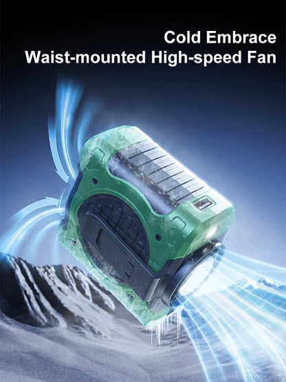 CoolBreeze – 8000mAh Waist Clip & Neck Fan
