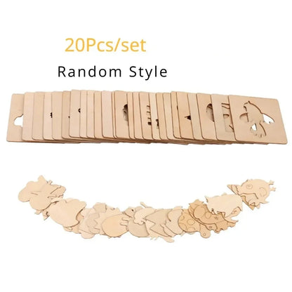 LearnoCraft – 20-Piece Montessori Drawing & Painting Stencil Set