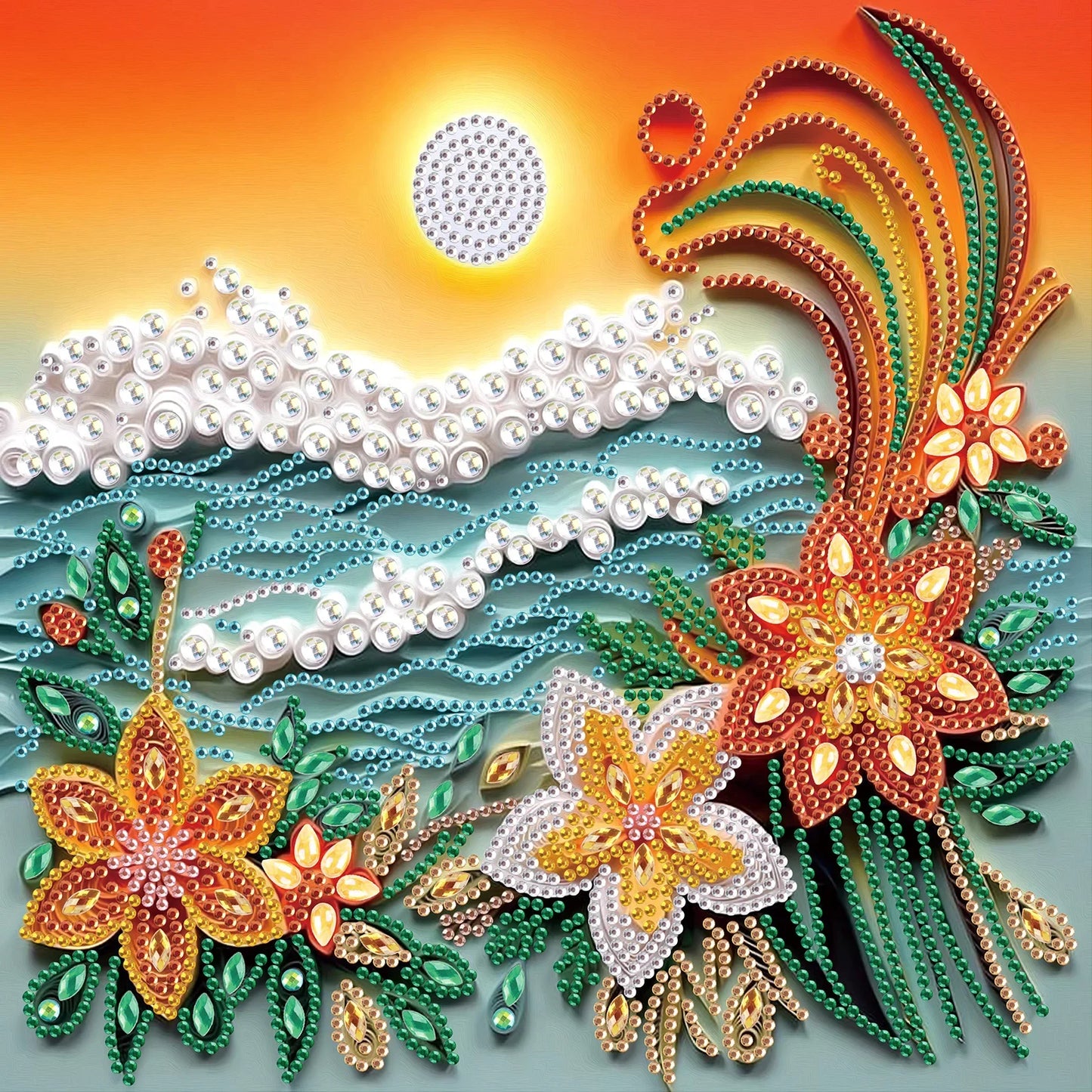 WaveGlimmer – Special Shape Diamond Art Painting Kit