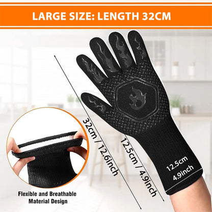 HeatGuard – Fireproof Silicone Oven Gloves