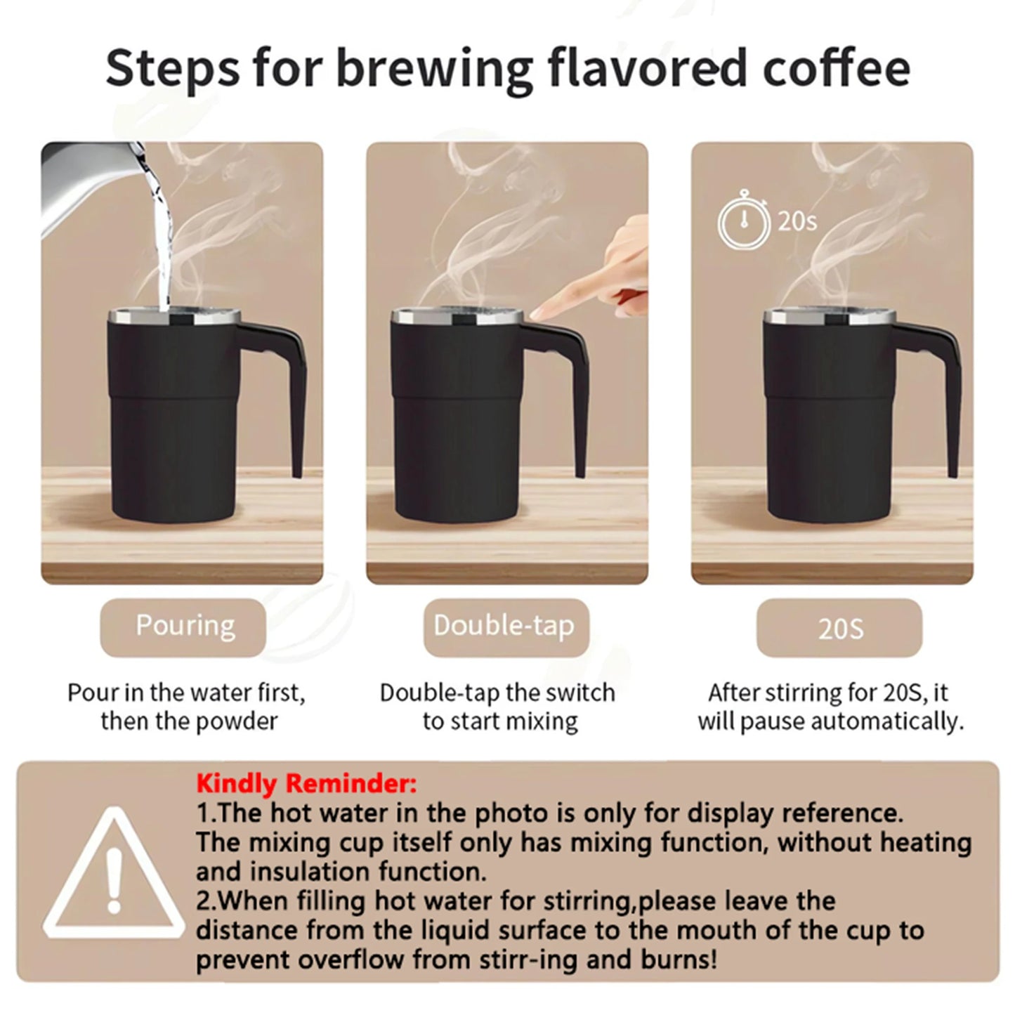 Mixora – USB Rechargeable Self-Mixing Magnetic Coffee Mug