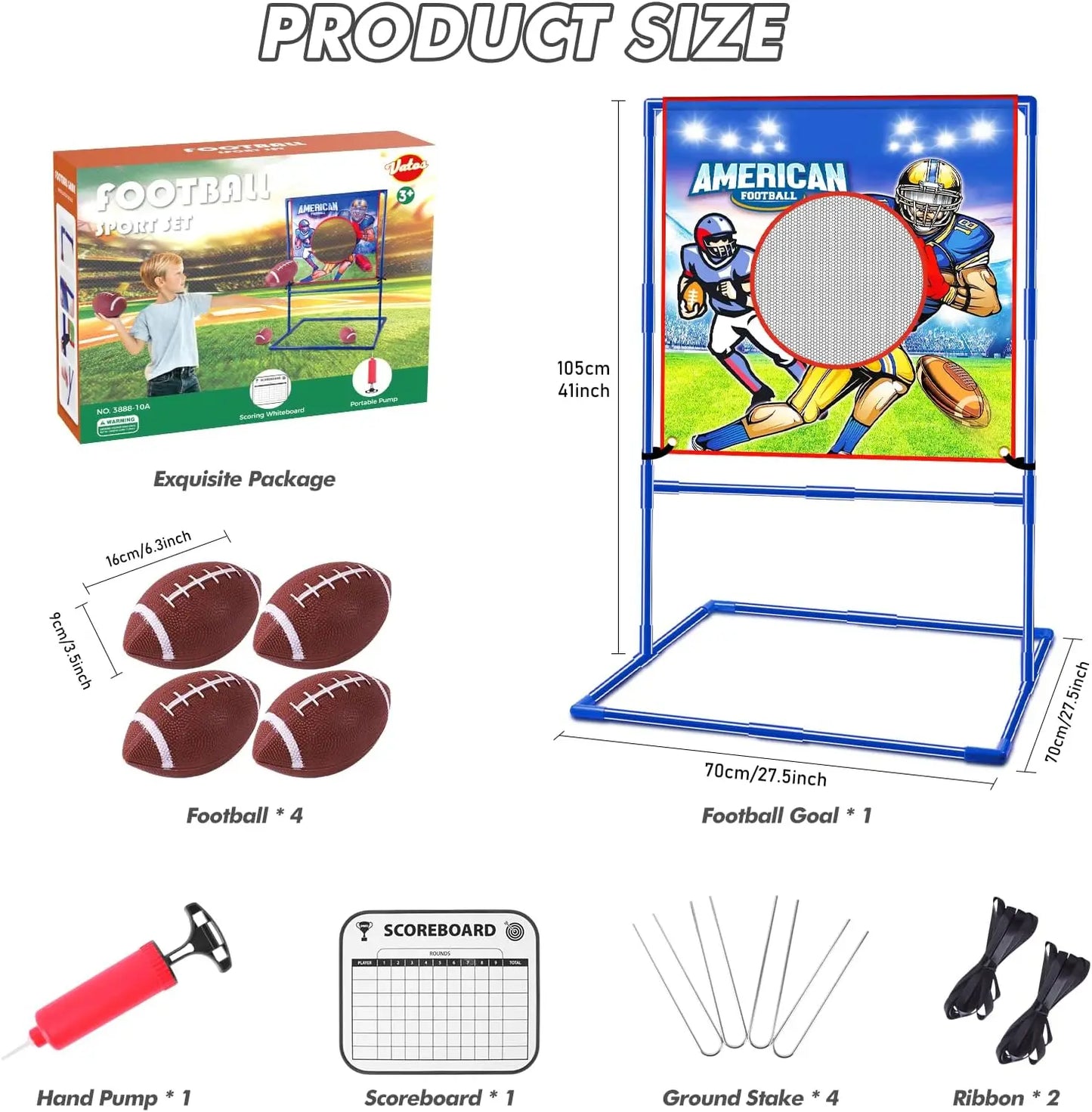 TouchdownToss – Rugby & Football Target Game Set