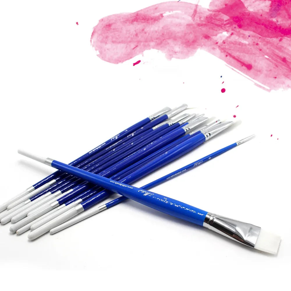 BlueNova – 12 Piece Nylon Paintbrush Set