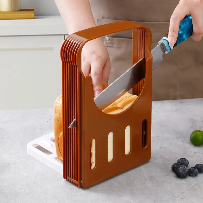 Slicer– Foldable Bread &amp; Toast Slicing Rack