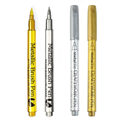ShineLine – Metallic Gold and Silver Marker Set