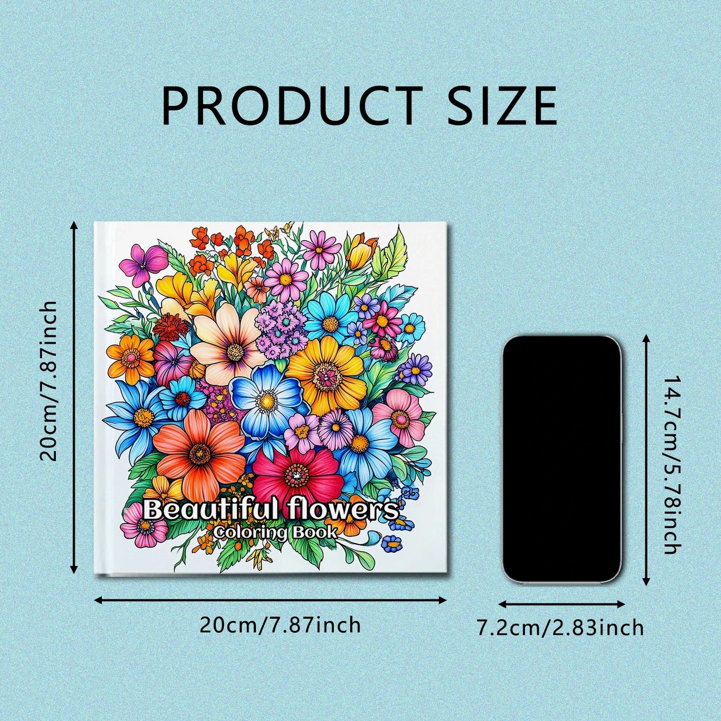 PetalCanvas – 24-Page Flower Coloring Book for Adults &  Teens