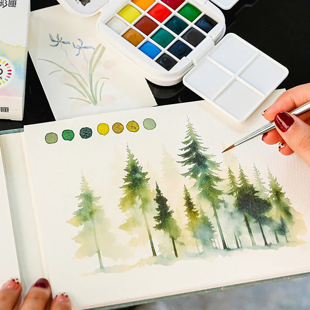 Colorivy – 16-Color Mini Watercolor Travel Set