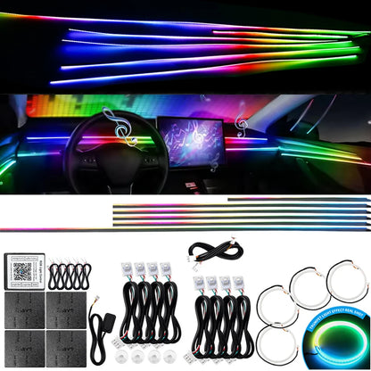 GlowStream – Car Ambient Light Strips with App Control