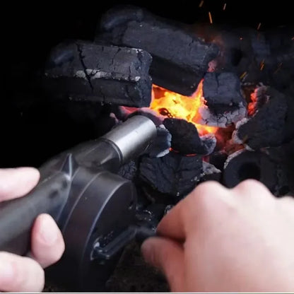 GrillBreeze – Portable Hand Crank BBQ Air Blower