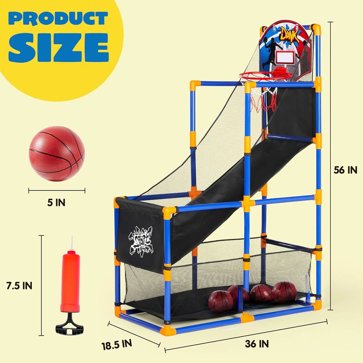 HoopZone – Kids Arcade Basketball Set