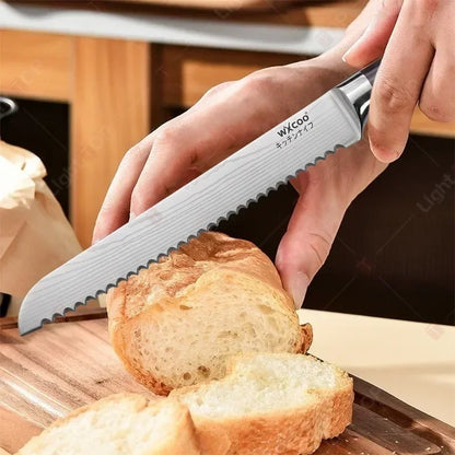 SlicePro – 8-Inch Serrated Bread & Chef Knife
