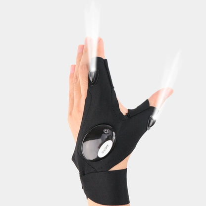GlowGrip – LED Half-Finger Flashlight Gloves