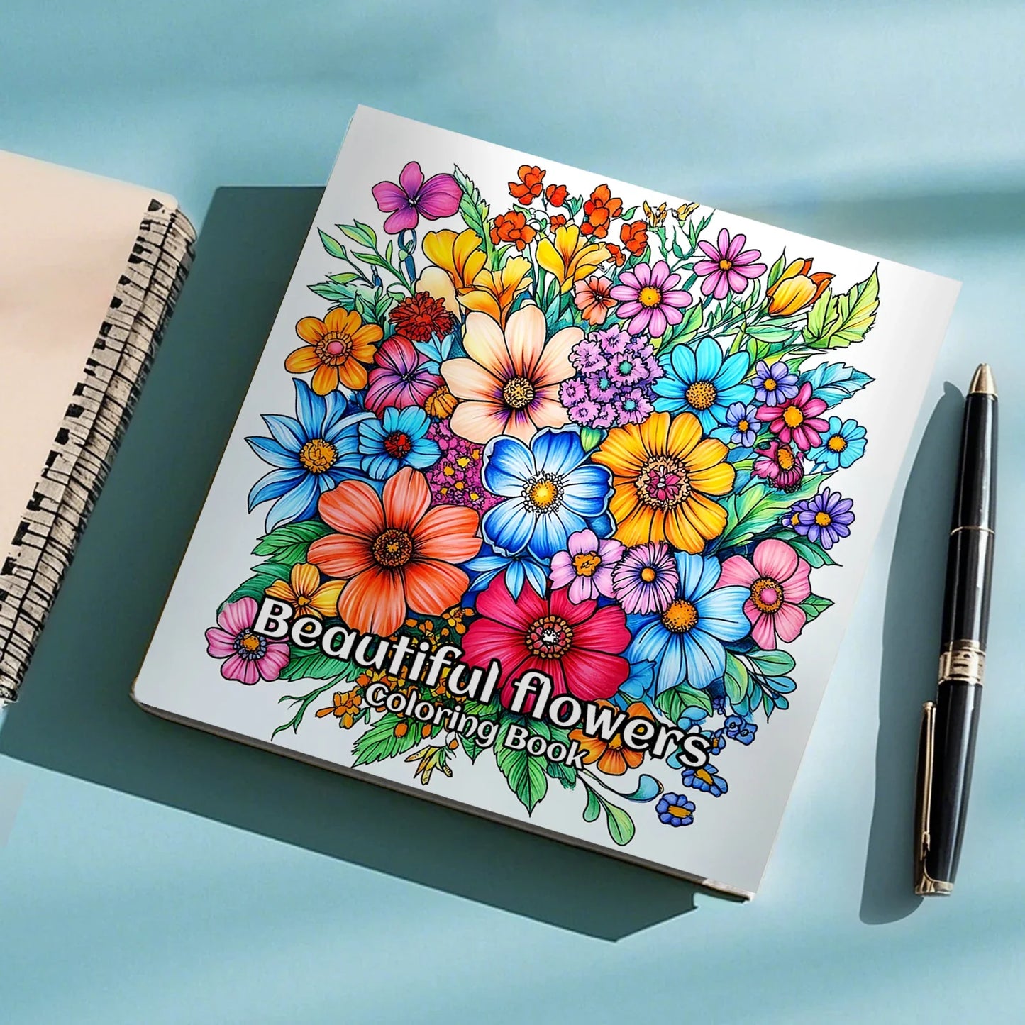 PetalCanvas – 24-Page Flower Coloring Book for Adults &  Teens