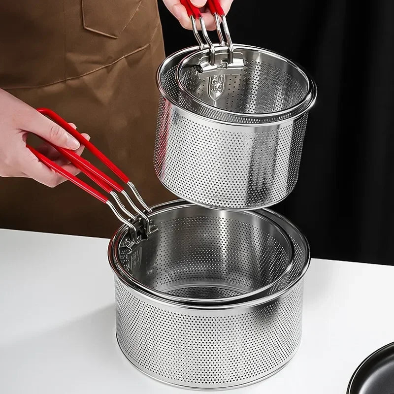 FryFlow – 304 Stainless Steel Mesh Fry Basket