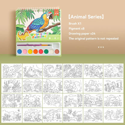 Coloreve – 8-Color Portable Watercolor Painting Book