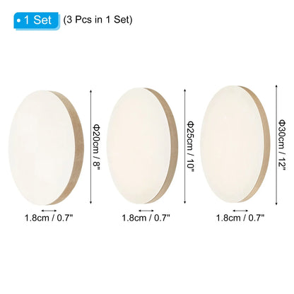 ArtCirclea – Round Wood Canvas Panel Set