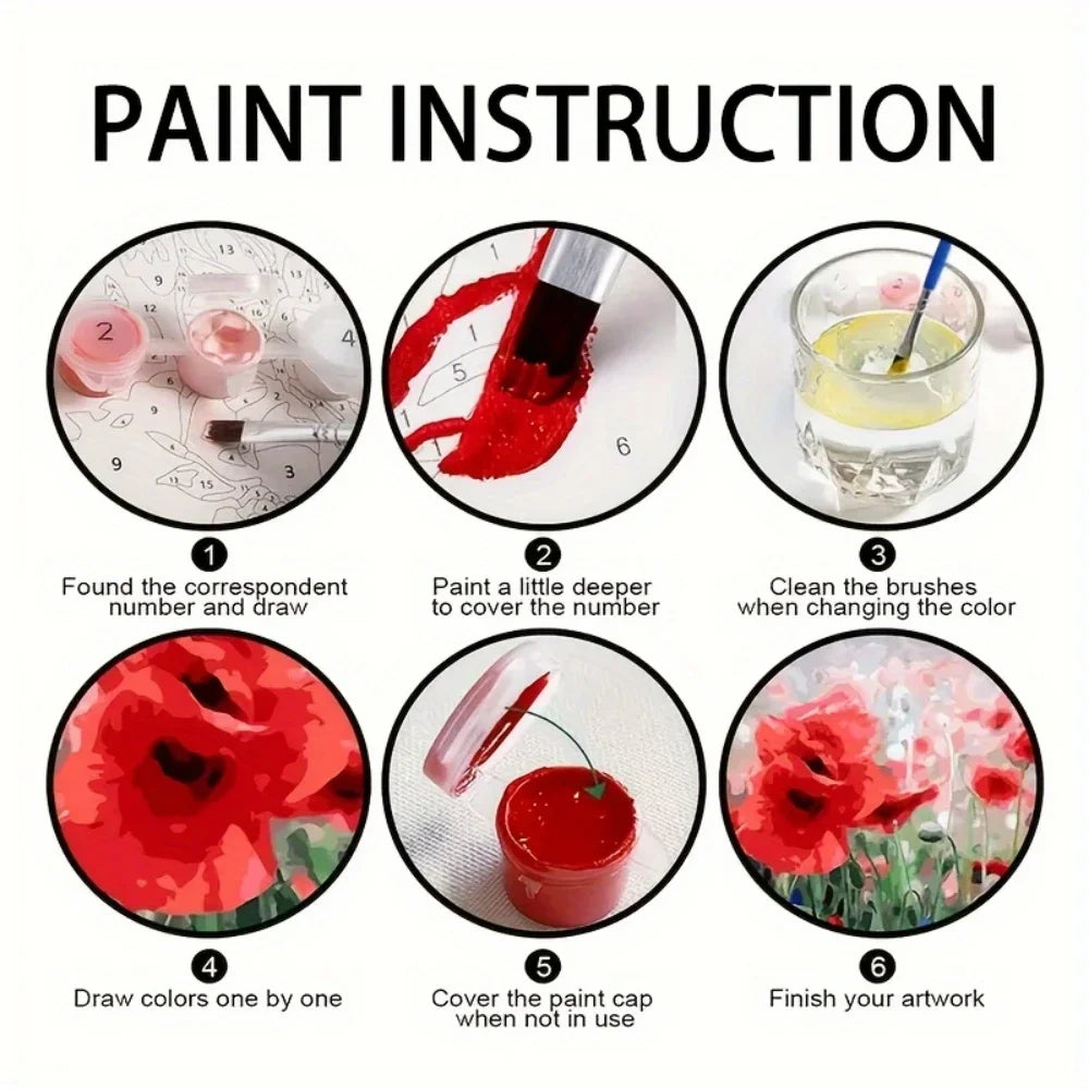 StarryLake – Mountain Reflection Paint by Number Kit