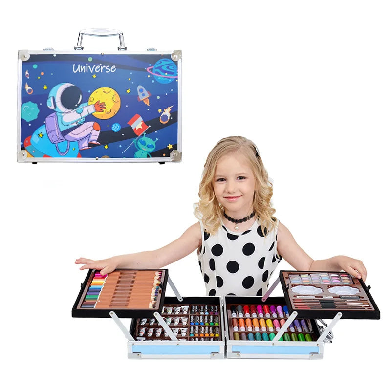 ArtBloom – 200-Piece Children’s Painting & Crayon Set