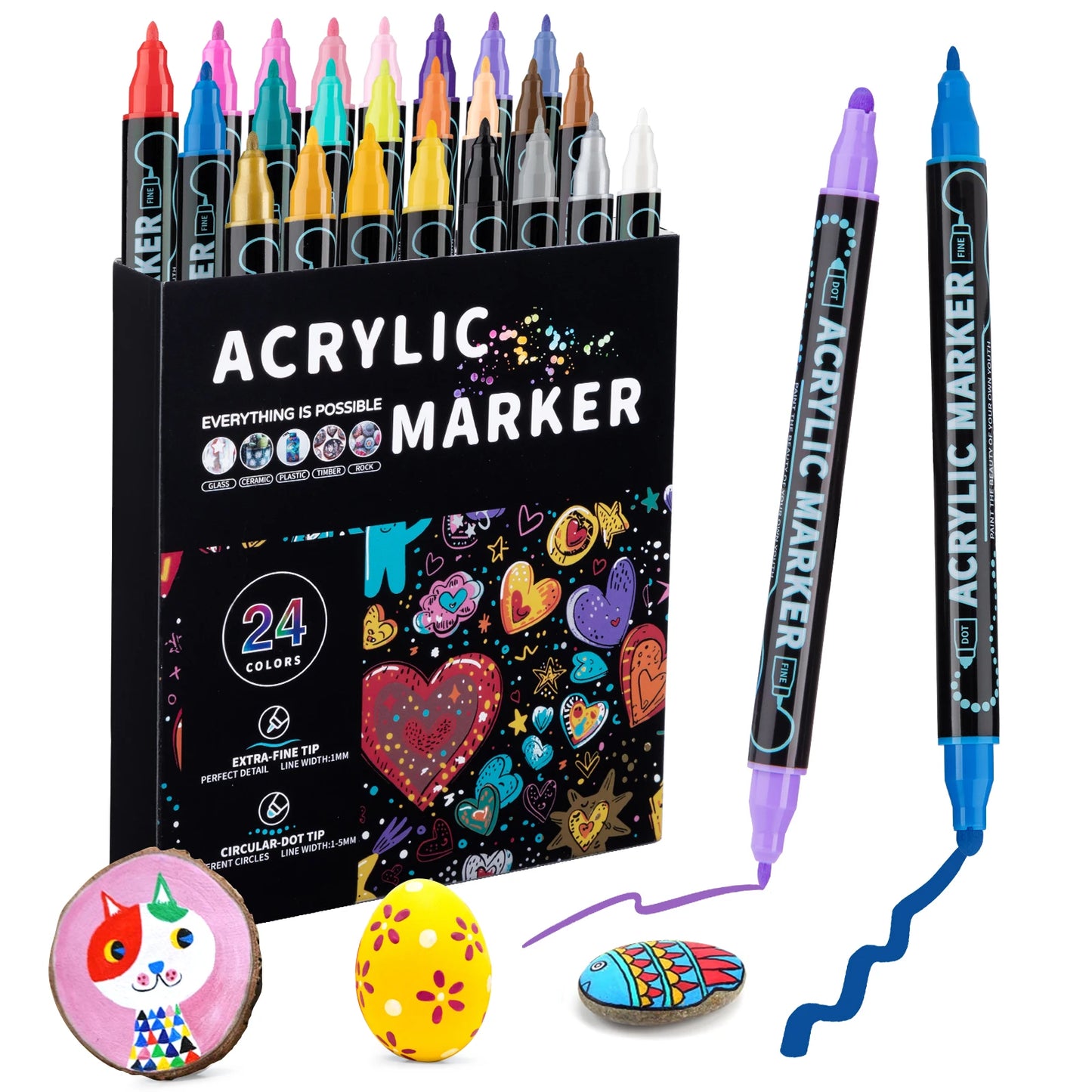 ColorFlex – Dual Tip Acrylic Paint Pens