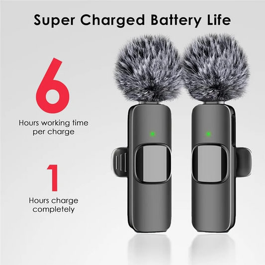 SoundMate – 3-in-1 Wireless Lavalier Microphone with Noise Reduction