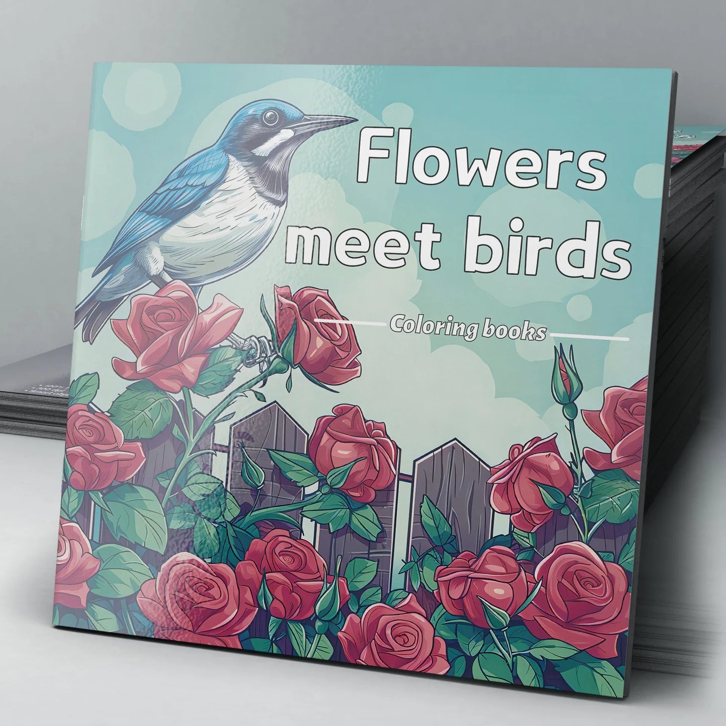 BloomNest – 20-Page Adult Flower & Bird Coloring Book