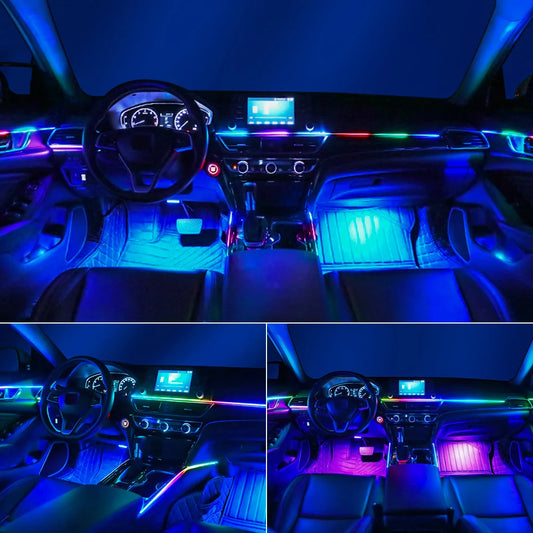 GlowStream – Car Ambient Light Strips with App Control