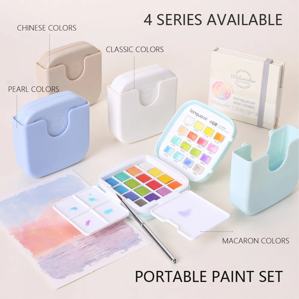 Colorivy – 16-Color Mini Watercolor Travel Set