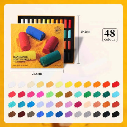 Chromarast – 48 Colors Soft Pastel Crayon Set