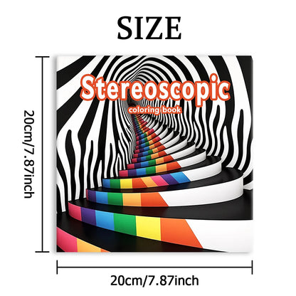 DepthHue – Stereoscopic Pattern Adult Coloring Book