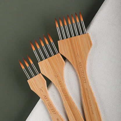 ArtAngle – Multi-Toothed Nylon & Wool Artist Brush Set