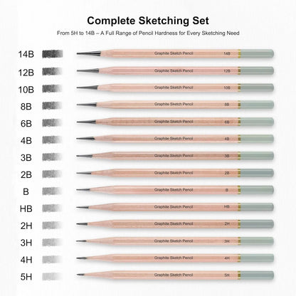 ArtVibe – 29-Piece Professional Drawing Pencil Set