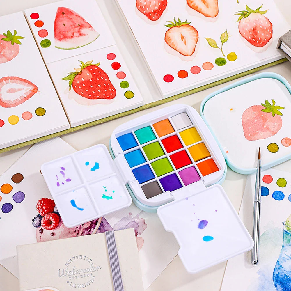 Colorivy – 16-Color Mini Watercolor Travel Set