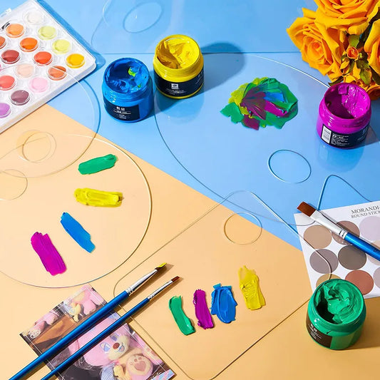 PaletteClear – Clear Oval Mixing Tray for Paints