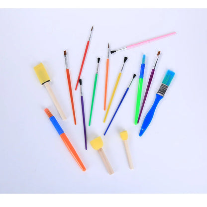 TinyBrush – 15-Piece Children’s Sponge Paintbrush Set