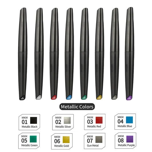 ModelGlow – 8-Color Water-Based Soft Tip Marker Set