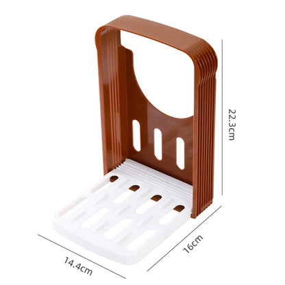 Slicer– Foldable Bread &amp; Toast Slicing Rack