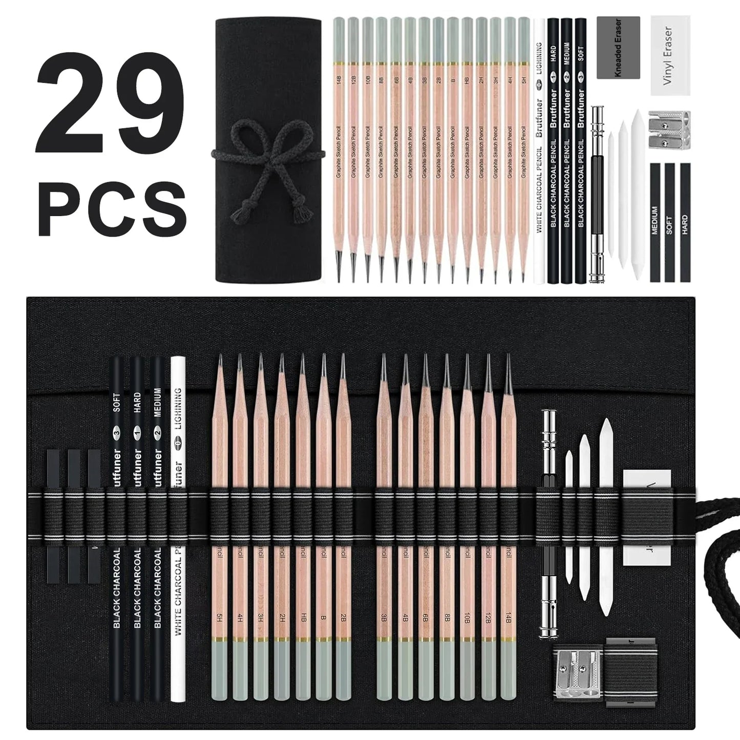 ArtVibe – 29-Piece Professional Drawing Pencil Set