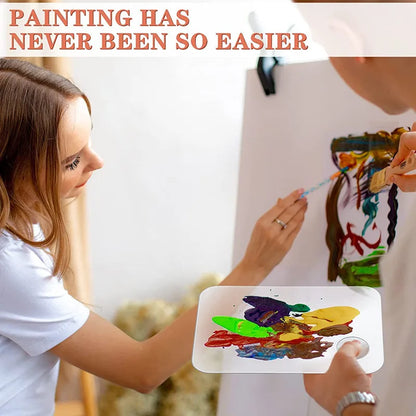 PaletteClear – Clear Oval Mixing Tray for Paints