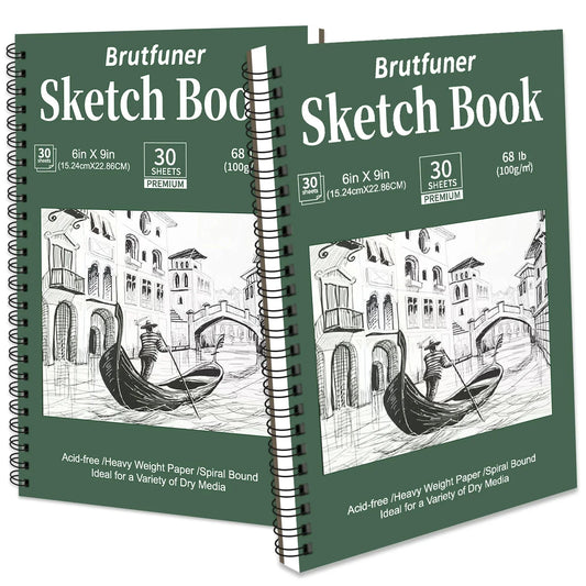 Sketchora – 2PCS Thickened Spiral Sketchbook Set