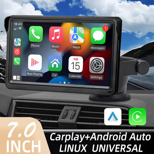 RoadView – 7-Inch Wireless CarPlay & Android Auto Player