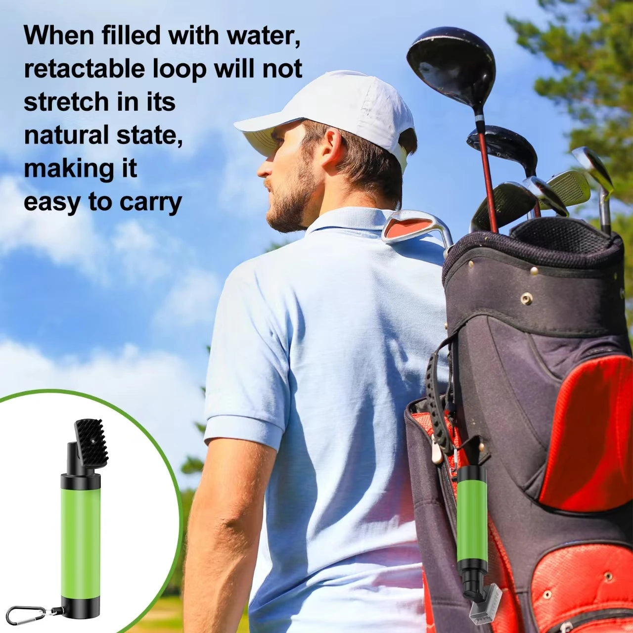 SplashGolf – Water Brush for Golf Clubs