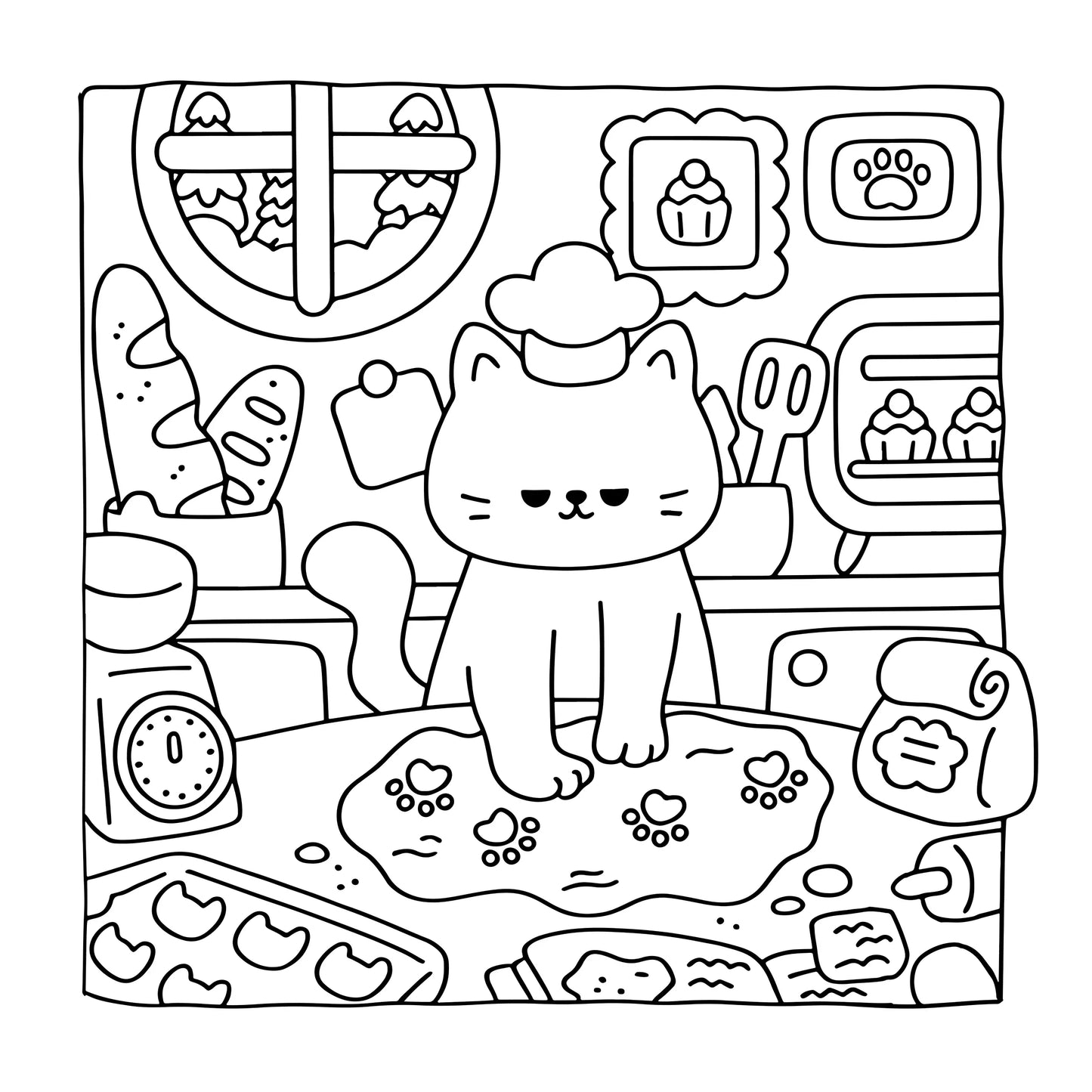PurrDoodle – Bold & Fun Adult Cat Coloring Book
