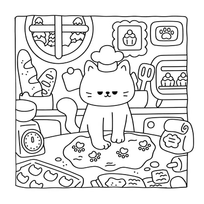 PurrDoodle – Bold & Fun Adult Cat Coloring Book