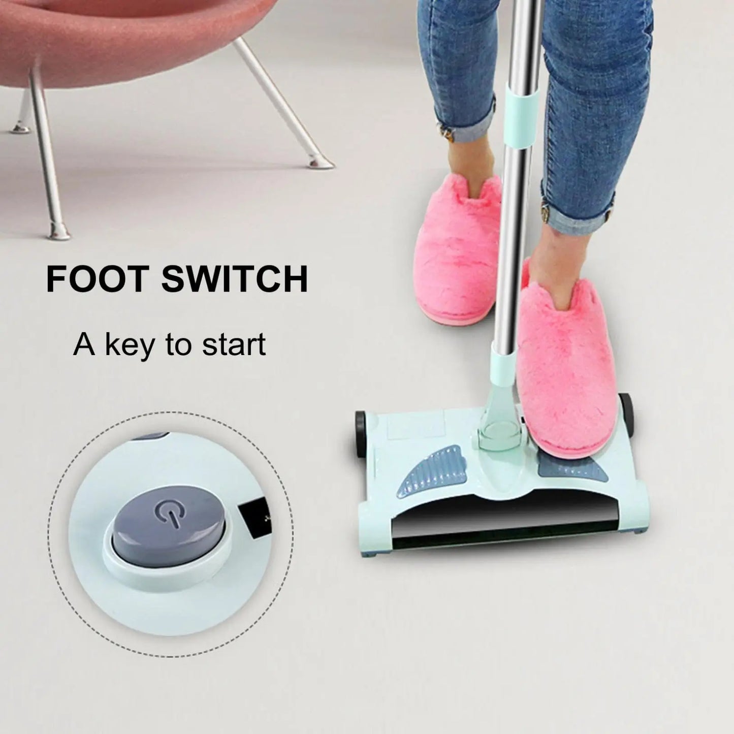 SwiftSweep – Cordless Electric Floor Sweeper & Vacuum Mop