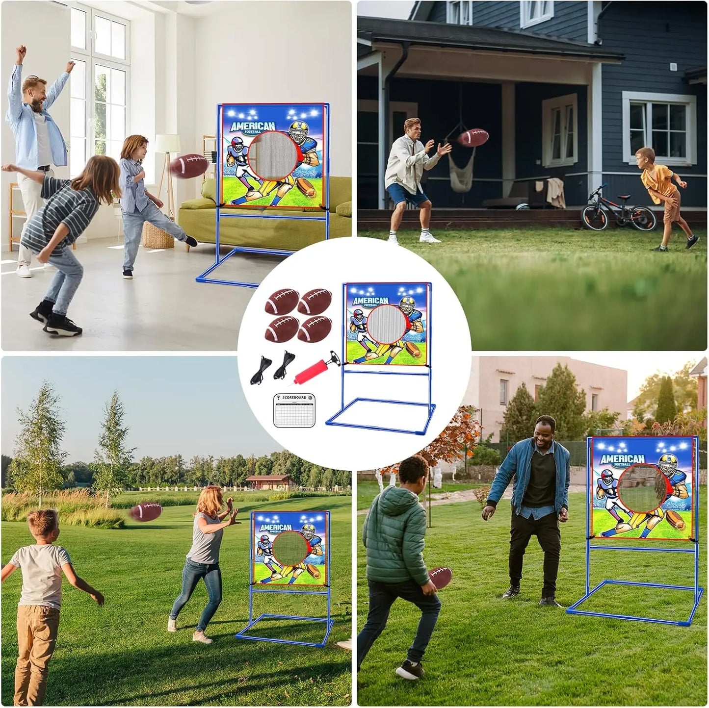 TouchdownToss – Rugby & Football Target Game Set