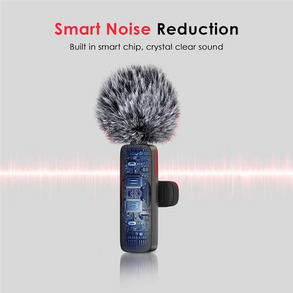SoundMate – 3-in-1 Wireless Lavalier Microphone with Noise Reduction